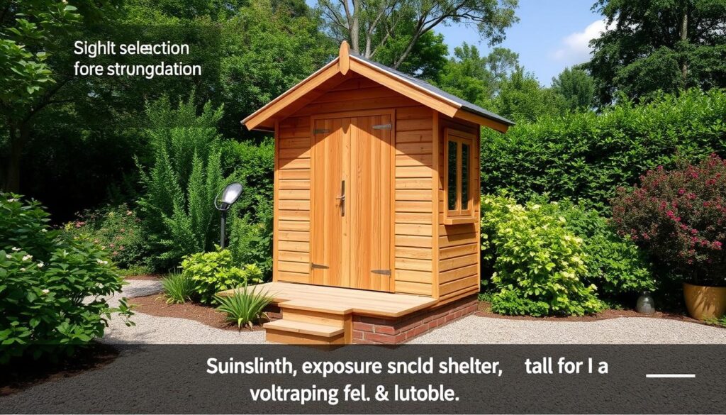 Standortwahl für Holzgartenhäuser