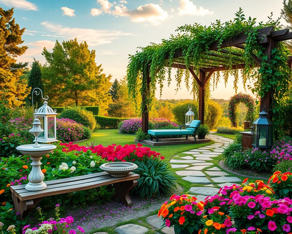 Kreative Garten Idee Dekoration für Ihr Outdoor-Paradies