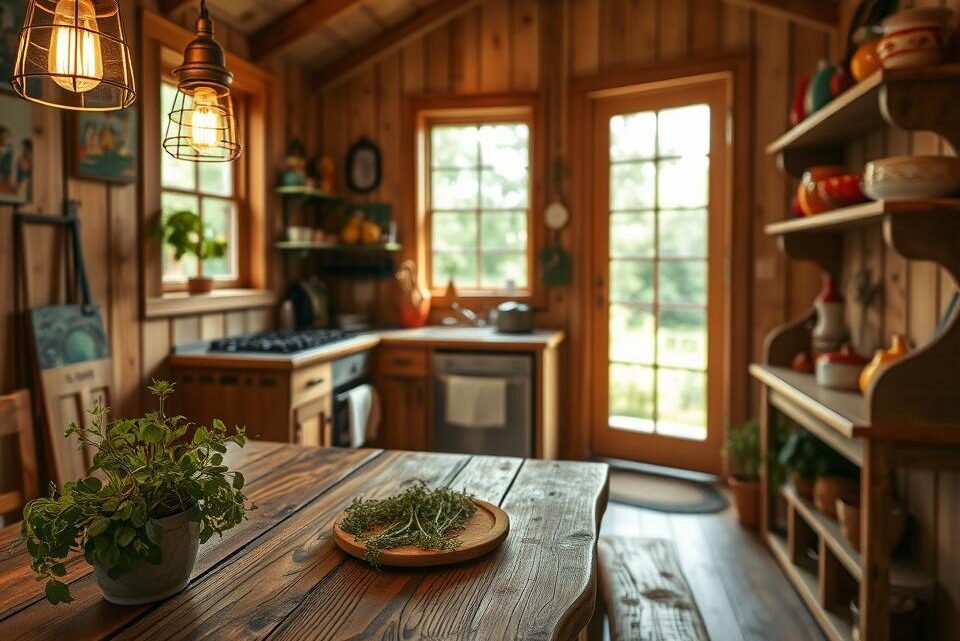So richten Sie Ihre kleine Küche im Holz-Gartenhaus ein